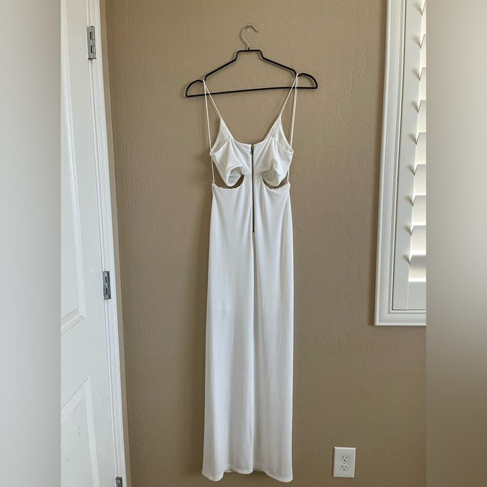 New Alice + Olivia Havana White Cut‎ Out Maxi Dress 4 - Picture 5 of 10